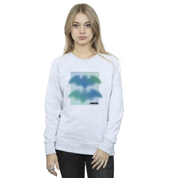 DC Comics Dam/Tjej - Batman - Sweatshirt med rutnät och gradient