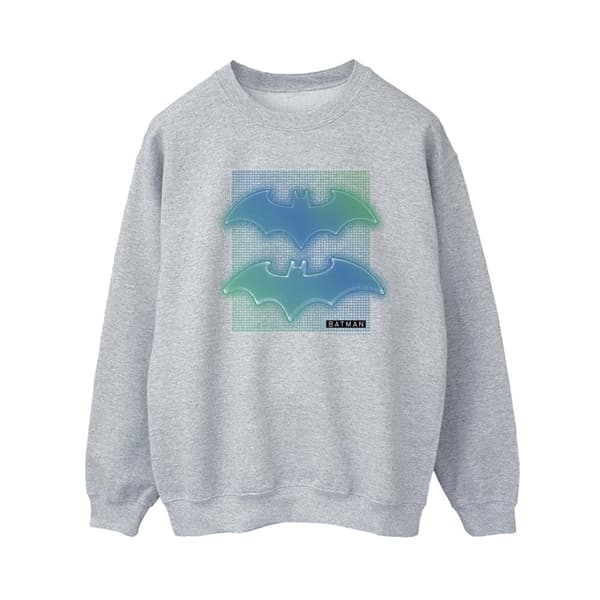 DC Comics Dam/Tjej - Batman - Sweatshirt med rutnät och gradient