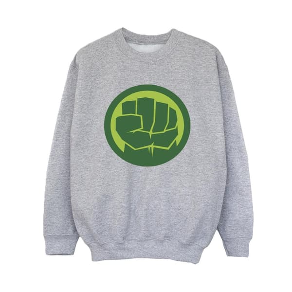Marvel Boys Hulk Chest Logo Sweatshirt