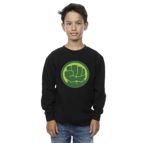 Marvel Boys Hulk Chest Logo Sweatshirt