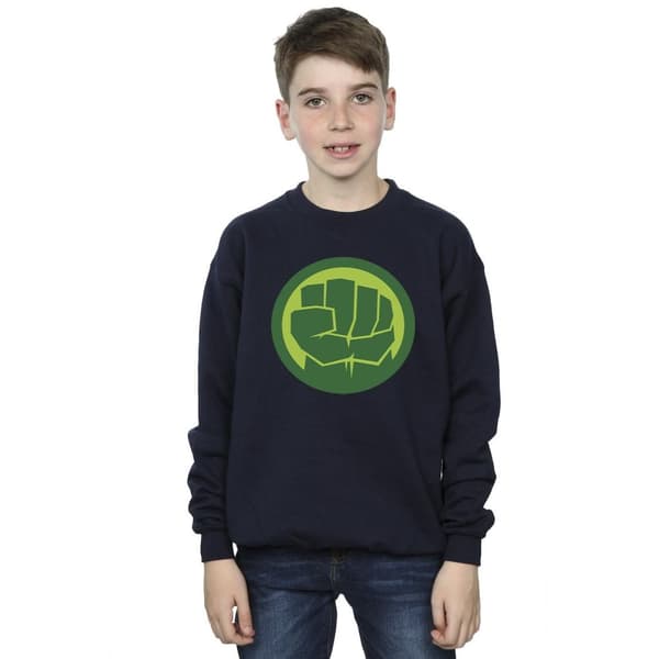 Marvel Boys Hulk Chest Logo Sweatshirt