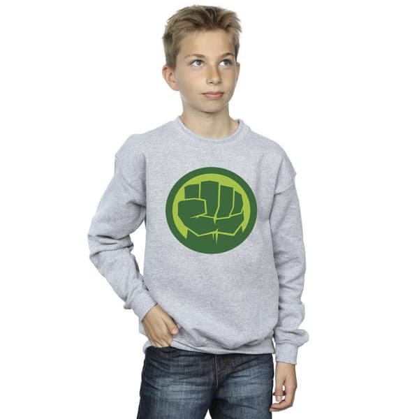Marvel Boys Hulk Chest Logo Sweatshirt