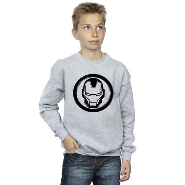 Marvel Boys Iron Man Chest Logo Sweatshirt