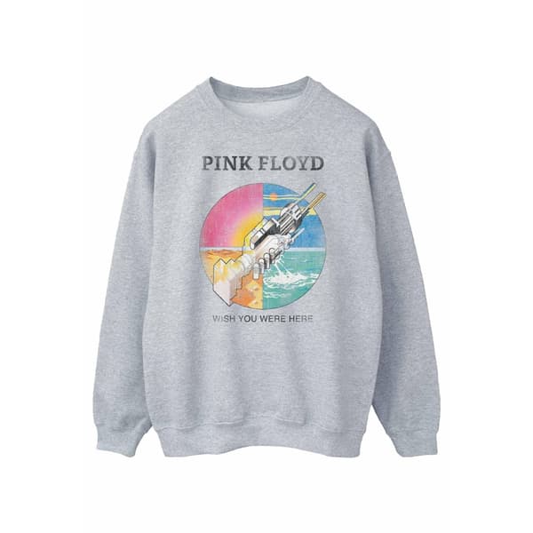 Pink Floyd Mens Wish You Were Here Sweatshirt Sports Grey M
