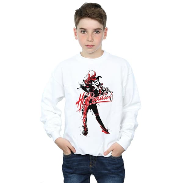 DC Comics Boys Harley Quinn Hi Puddin Sweatshirt