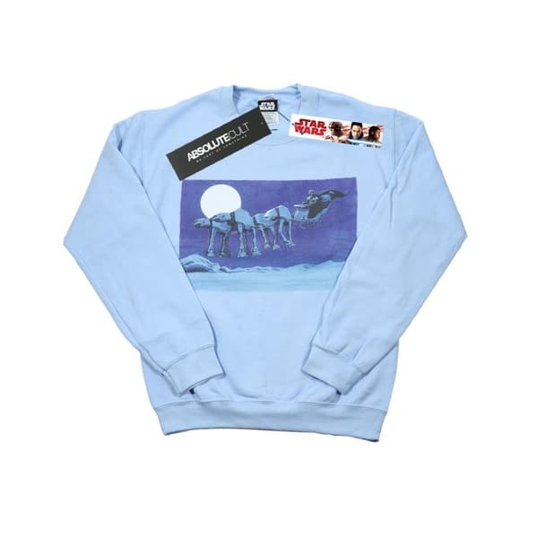 Star Wars Mens Christmas AT-AT Sleigh Sweatshirt