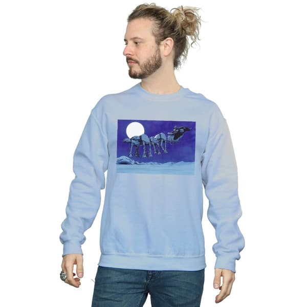 Star Wars Mens Christmas AT-AT Sleigh Sweatshirt