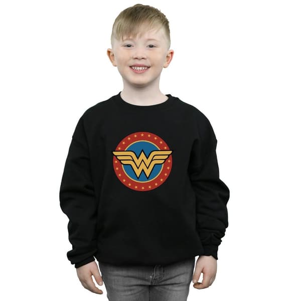DC Comics Boys Wonder Woman Circle Logo Sweatshirt
