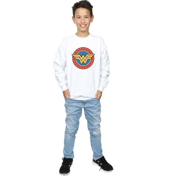 DC Comics Boys Wonder Woman Circle Logo Sweatshirt