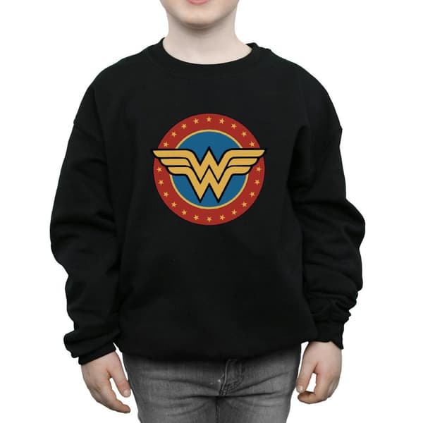 DC Comics Boys Wonder Woman Circle Logo Sweatshirt
