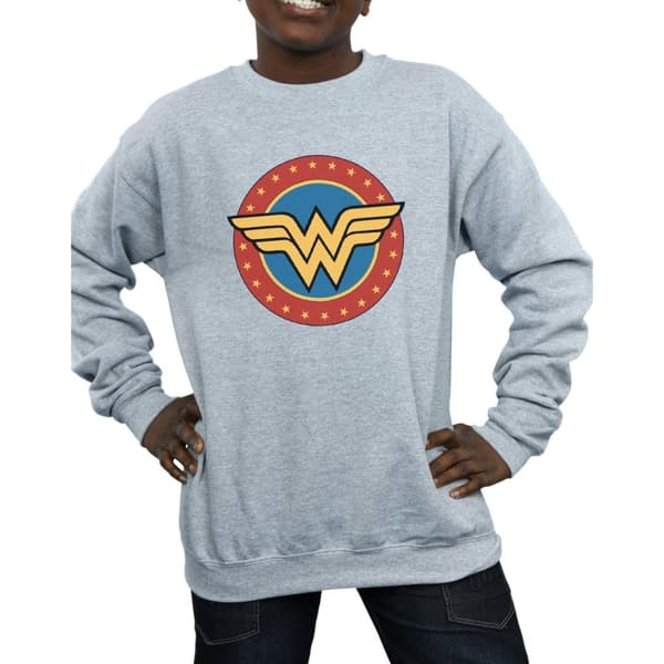 DC Comics Boys Wonder Woman Circle Logo Sweatshirt