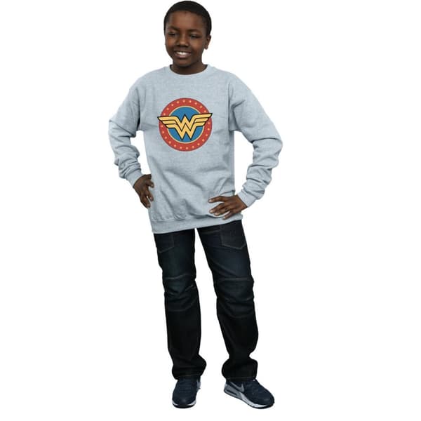 DC Comics Boys Wonder Woman Circle Logo Sweatshirt