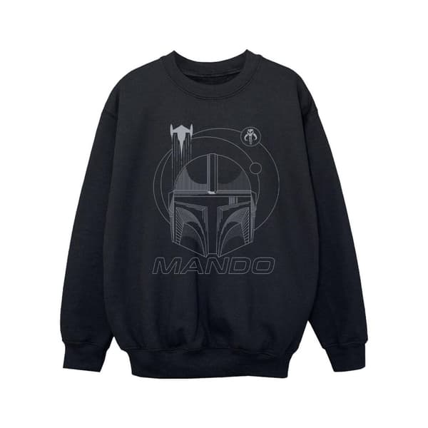 Star Wars Girls The Mandalorian Rings Helmet Sweatshirt