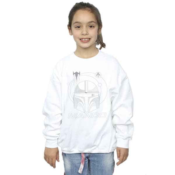 Star Wars Girls The Mandalorian Rings Helmet Sweatshirt