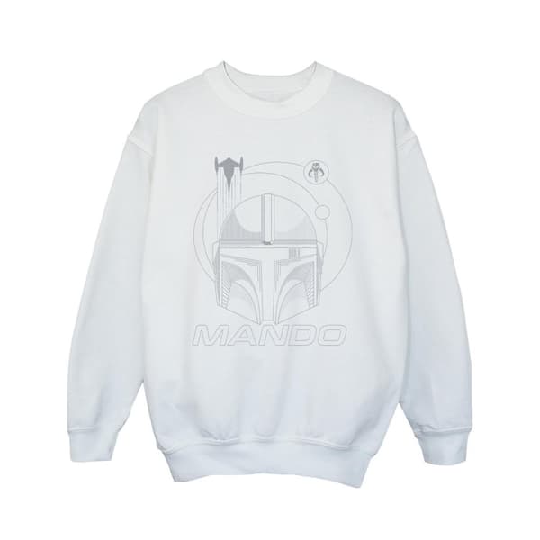 Star Wars Girls The Mandalorian Rings Helmet Sweatshirt