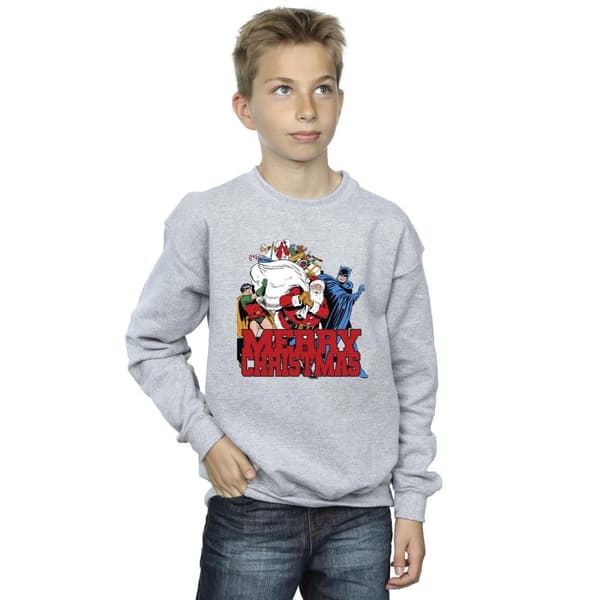 DC Comics Boys Batman Merry Christmas Comic Sweatshirt