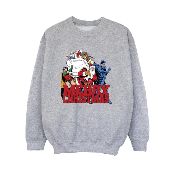 DC Comics Boys Batman Merry Christmas Comic Sweatshirt