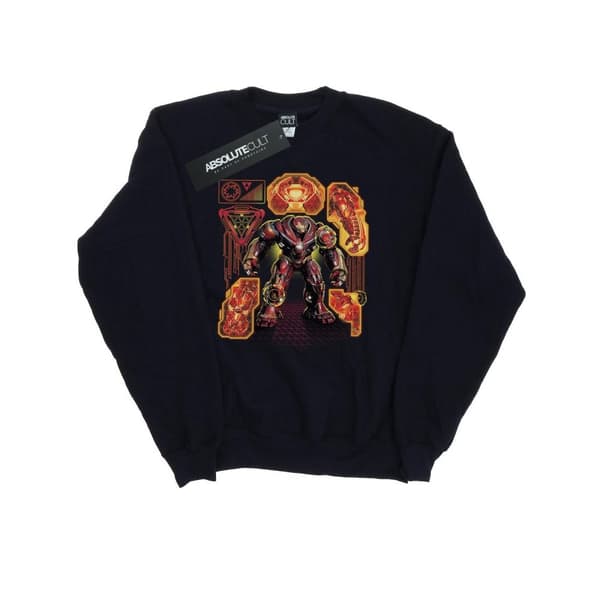 Marvel Womens/Ladies Avengers Infinity War Hulkbuster Blueprint Sweatshirt