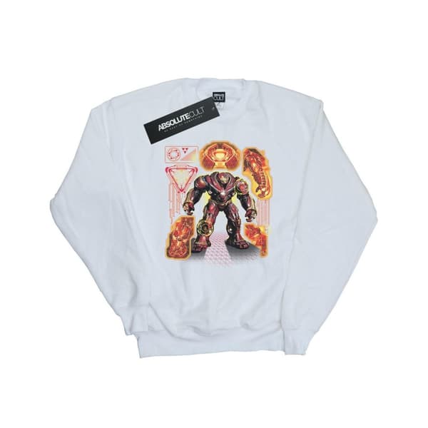 Marvel Womens/Ladies Avengers Infinity War Hulkbuster Blueprint Sweatshirt