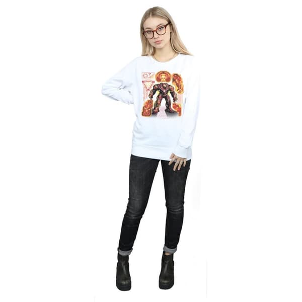 Marvel Womens/Ladies Avengers Infinity War Hulkbuster Blueprint Sweatshirt