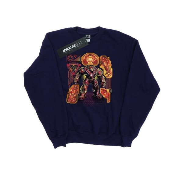 Marvel Womens/Ladies Avengers Infinity War Hulkbuster Blueprint Sweatshirt