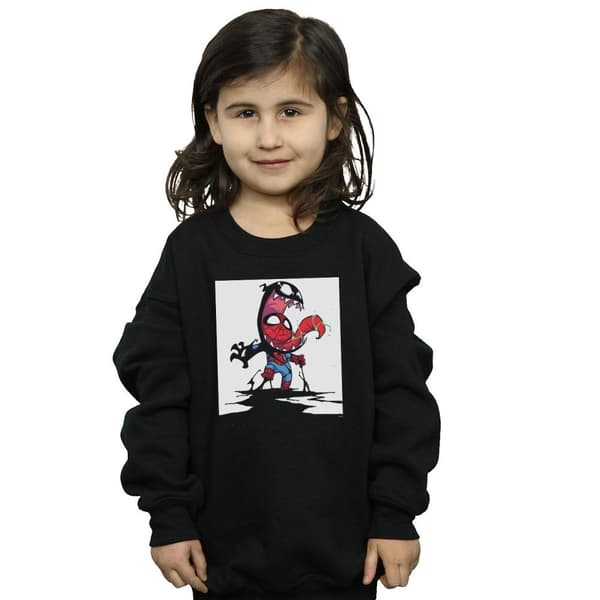 Marvel Girls Spider-Man Venom Cartoon Sweatshirt