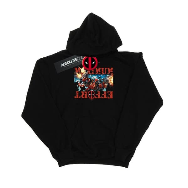 Marvel Mens Deadpool Maximum Effort Hoodie