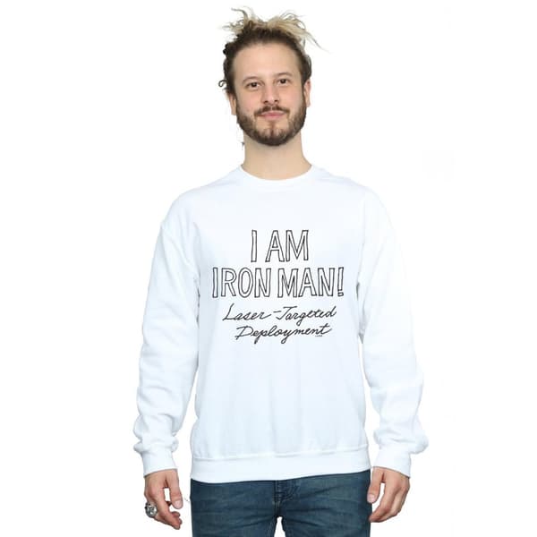 Marvel Mens I Am Iron Man Sweatshirt