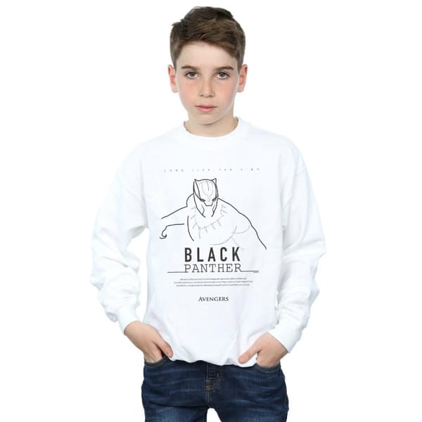 Marvel Boys Black Panther Long Live The King Sweatshirt