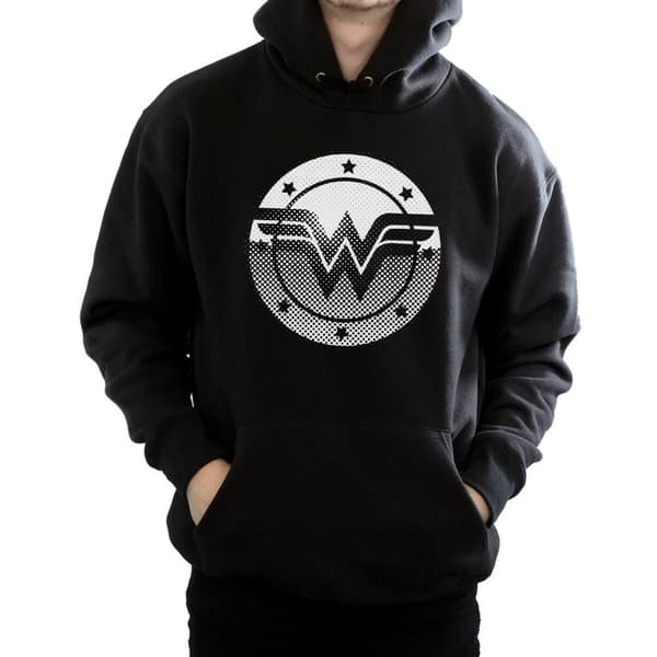 DC Comics Mens Wonder Woman Spot Logo Hoodie