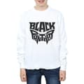 Miniatyrbild 3 av 5: Marvel Black Panther - Sweatshirt med emblem och ord för pojkar