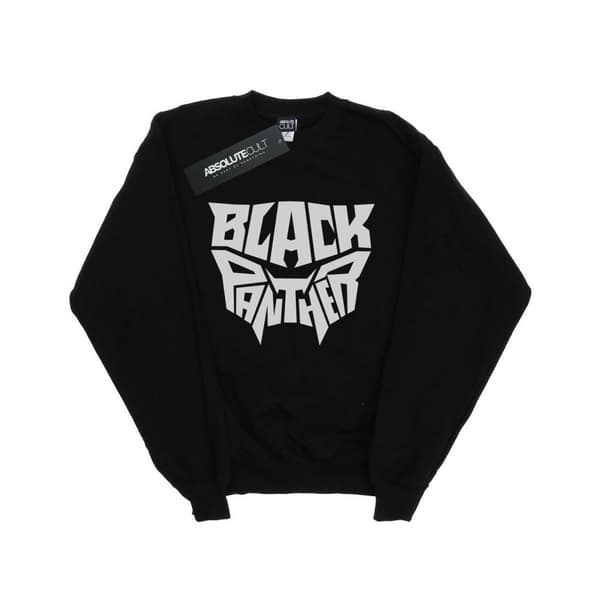 Marvel Boys Black Panther Worded Emblem Sweatshirt