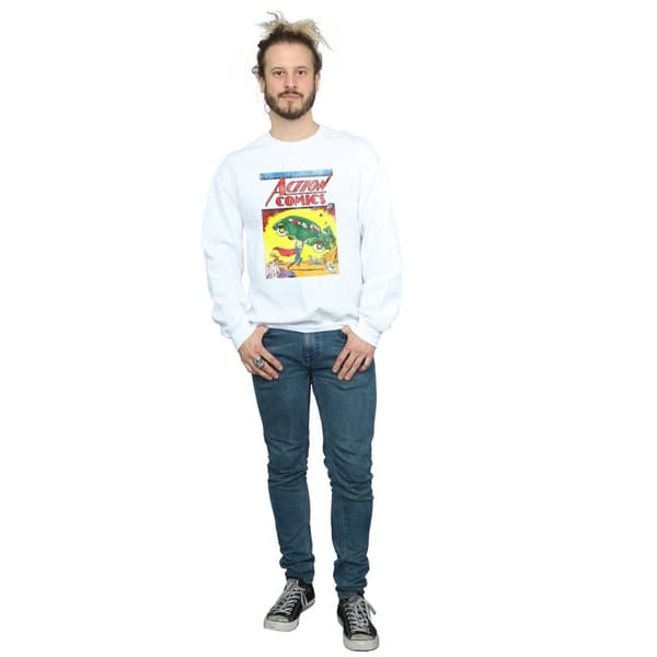 DC Comics Mens Superman Action Comics Issue 1 Cover Sweatshirt