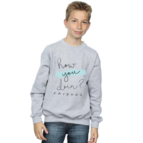 Friends Boys How You Doin? Handwriting Sweatshirt