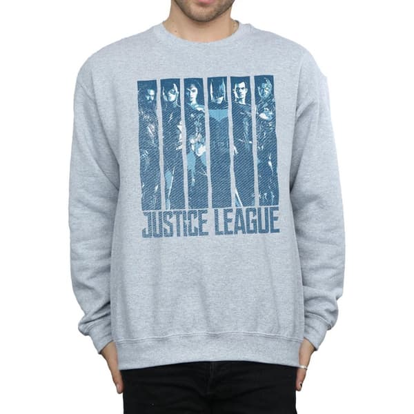 DC Comics Sweatshirt - Justice League Movie Double Indigo, herr