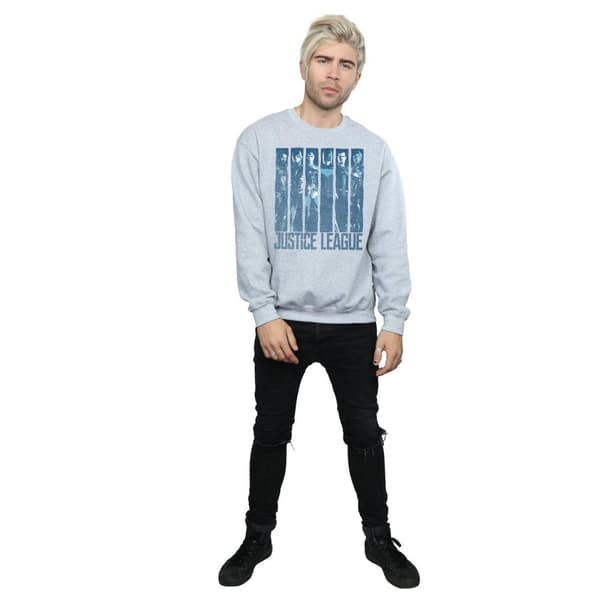 DC Comics Sweatshirt - Justice League Movie Double Indigo, herr