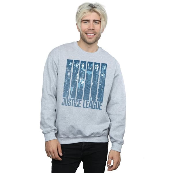 DC Comics Sweatshirt - Justice League Movie Double Indigo, herr