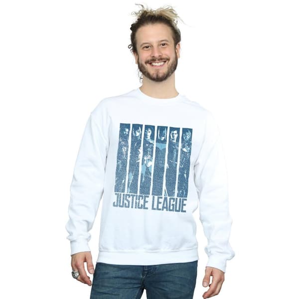 DC Comics Sweatshirt - Justice League Movie Double Indigo, herr