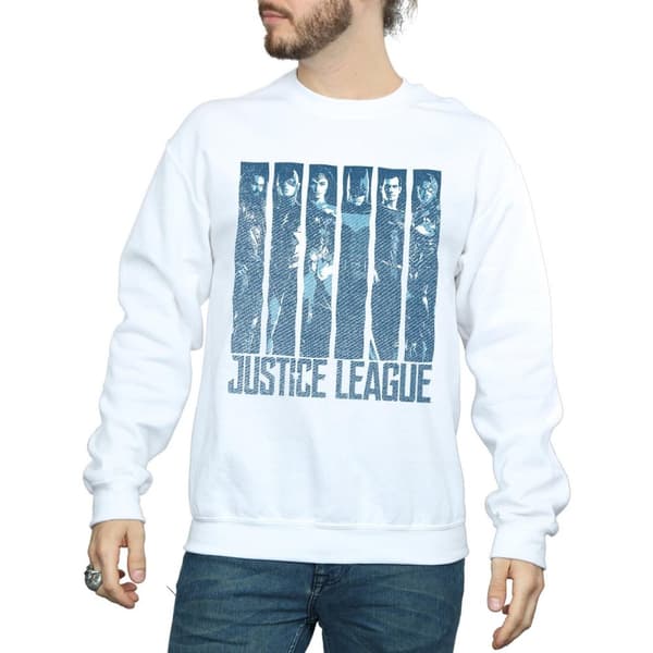 DC Comics Sweatshirt - Justice League Movie Double Indigo, herr