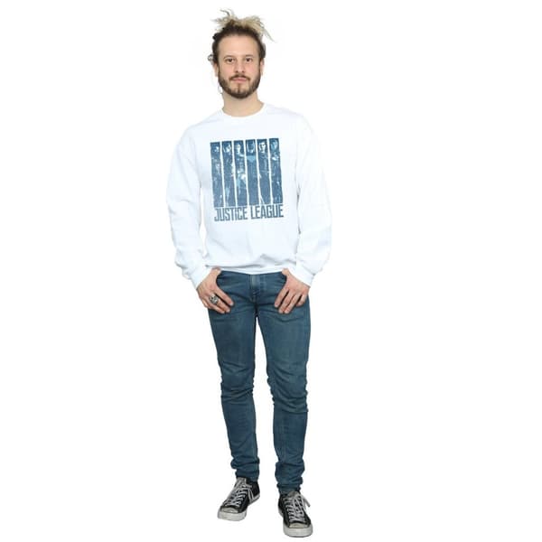 DC Comics Sweatshirt - Justice League Movie Double Indigo, herr