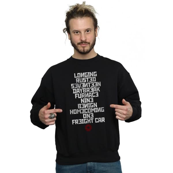 Marvel Mens Winter Soldier Trigger Words Sweatshirt