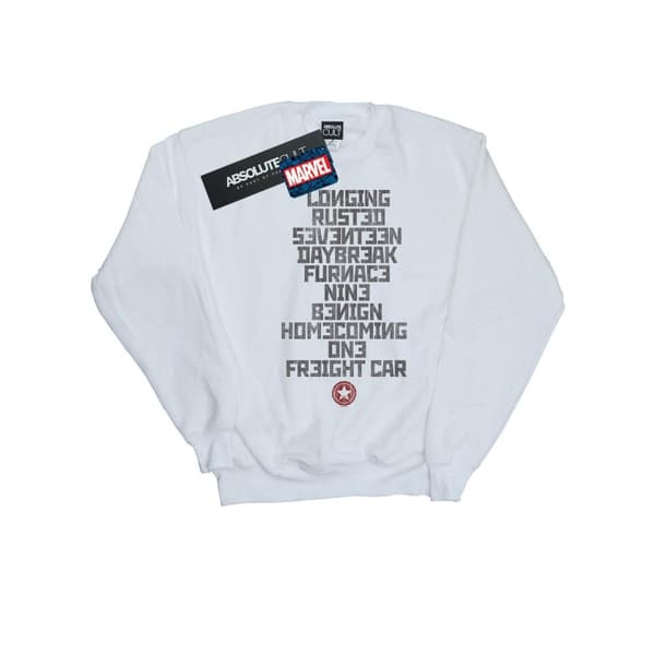 Marvel Mens Winter Soldier Trigger Words Sweatshirt
