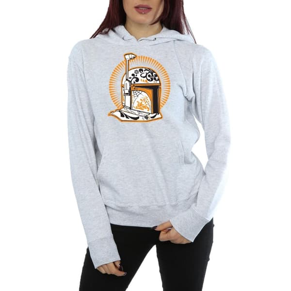 Star Wars Womens/Ladies Boba Fett Dia De Los Muertos Hoodie