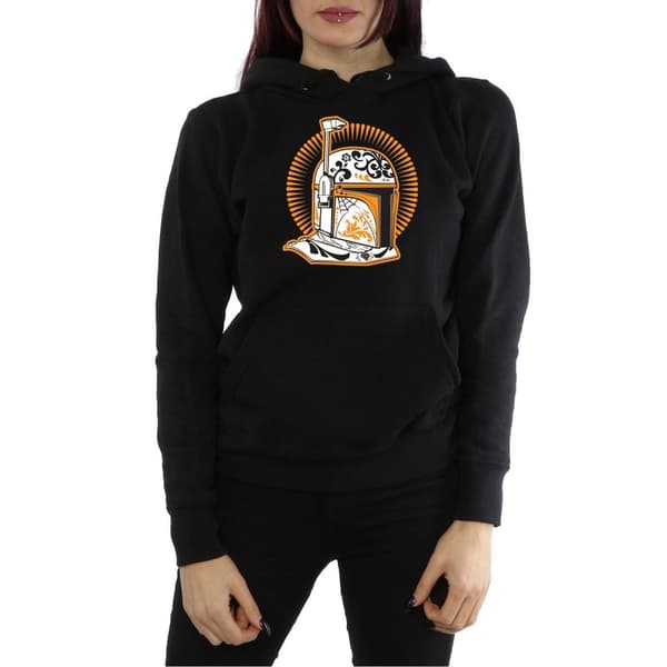 Star Wars Womens/Ladies Boba Fett Dia De Los Muertos Hoodie
