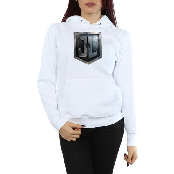 DC Comics Womens/Ladies Justice League Movie Shield Hoodie