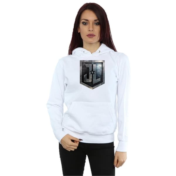 DC Comics Womens/Ladies Justice League Movie Shield Hoodie
