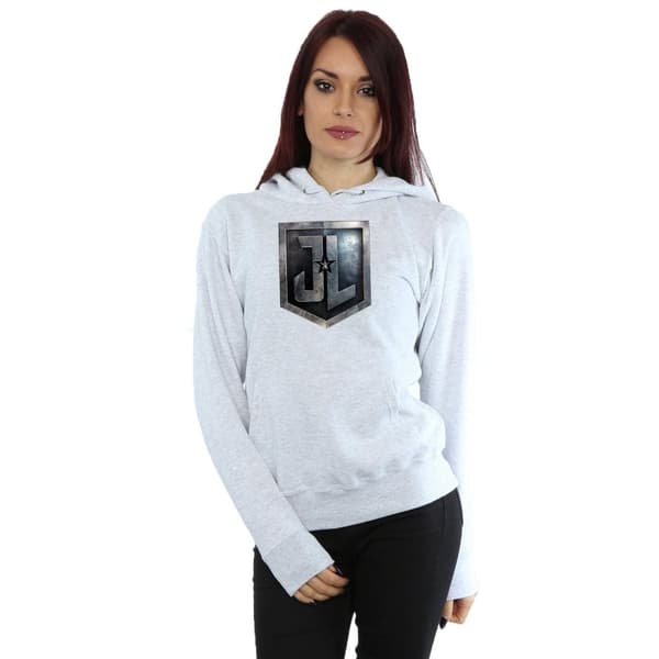 DC Comics Womens/Ladies Justice League Movie Shield Hoodie