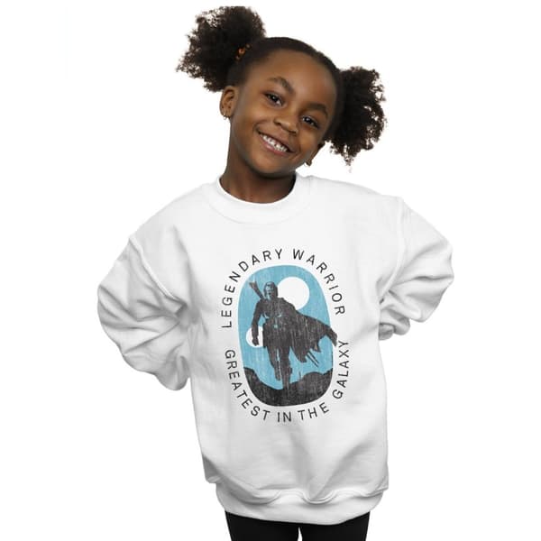 Star Wars Girls The Mandalorian Legendary Warrior Greatest In The Galaxy Sweatshirt