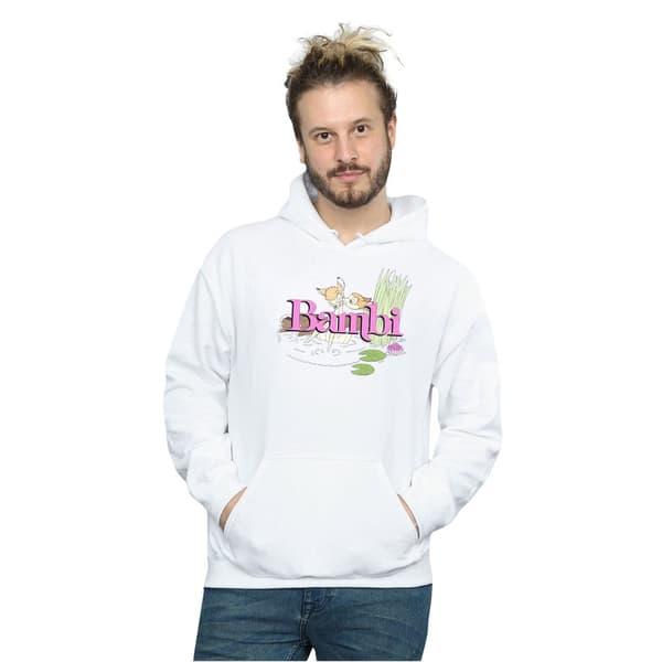 Disney Mens Bambi Kiss Hoodie