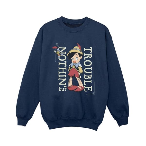 Disney Boys Pinocchio Nothing But Trouble Sweatshirt